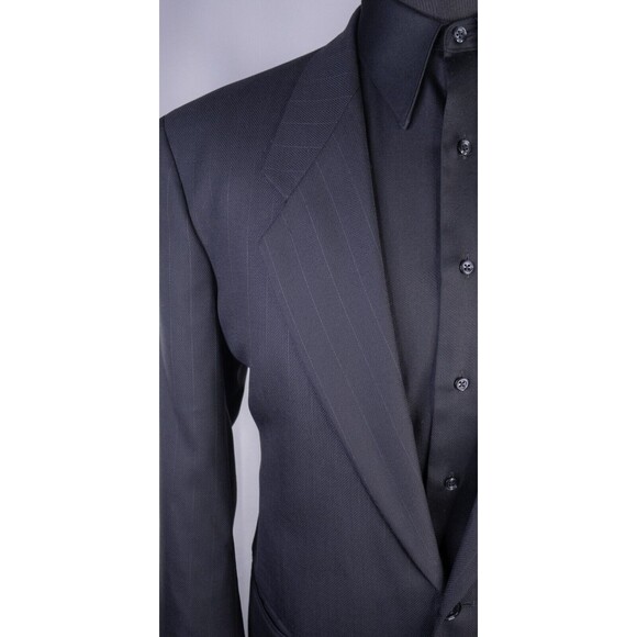 Mani Men's Striped 2 Button Sport Coat Jacket Blazer Wool Size 41R Casual Suits - Picture 6 of 16